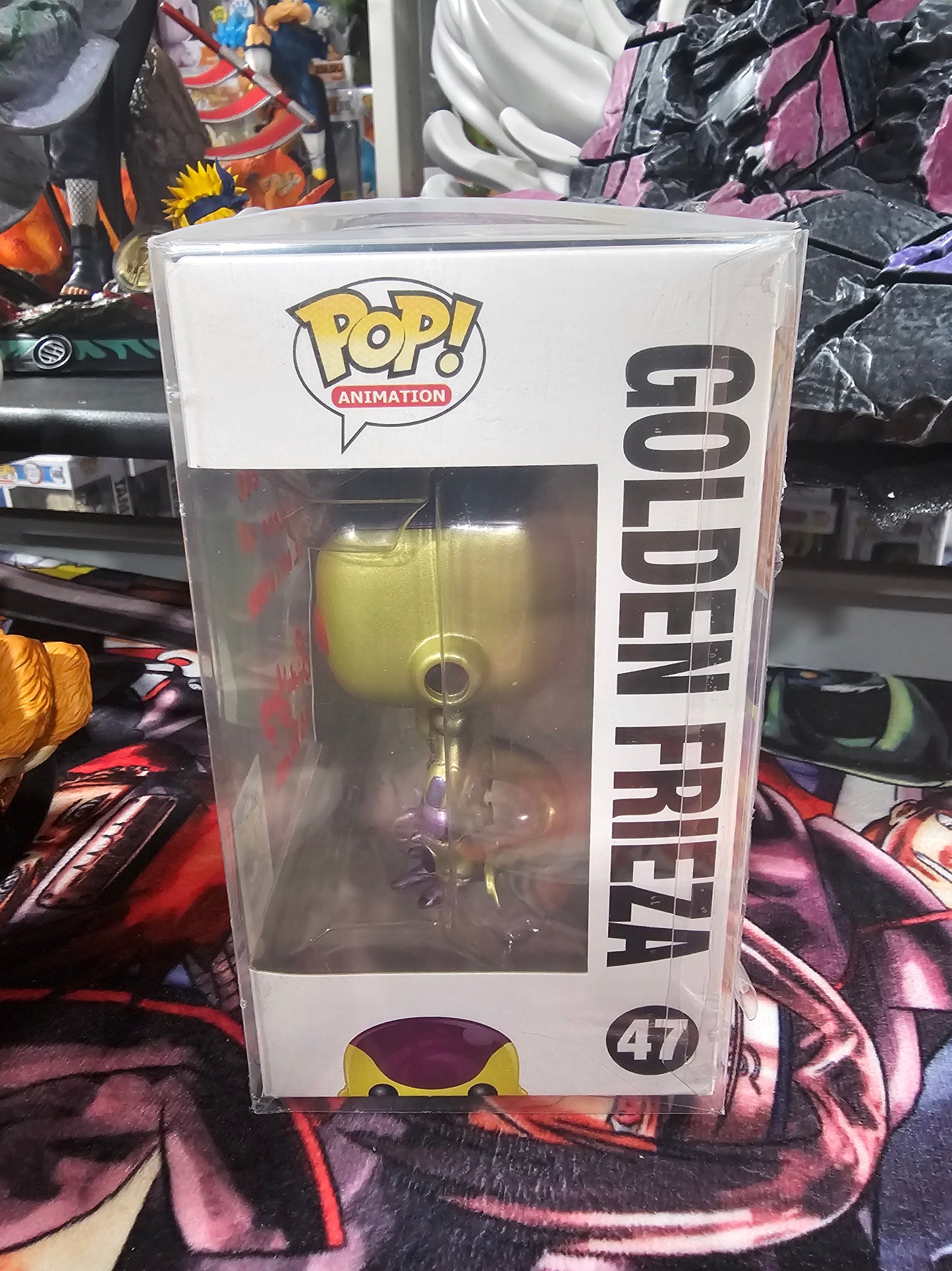 Dragon Ball Z Resurrection 'F' Golden Frieza Red Eyes Summer 2015 San Diego Comic Con Exclusive Funko Pop Signed by Linda Young