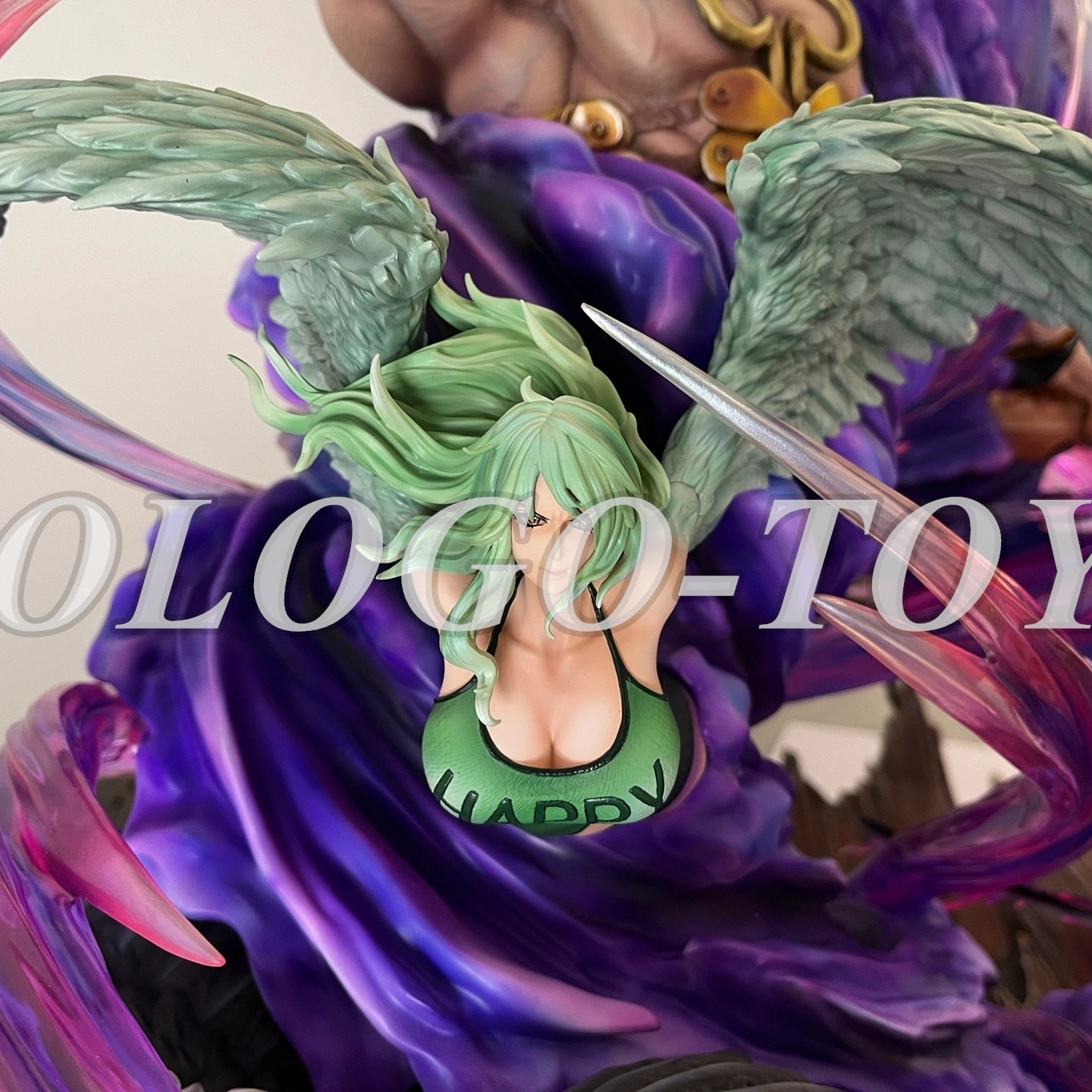 24CM The Island Of Ghosts Yama Zoro Battle GK Statue PVC