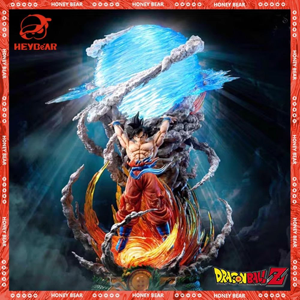 52cm Dragon Ball Super Saiyan Spirit Bomb Sou Goku PVC Statue