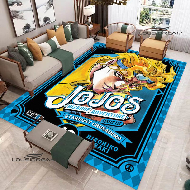 JoJo's Bizarre Adventure printed carpet Yoga mat Non -slip carpet anime rug kitchen mat cute rug Outdoor carpet birthday gift