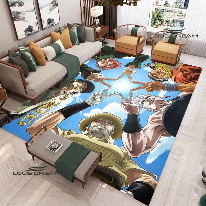 JoJo's Bizarre Adventure printed carpet Yoga mat Non -slip carpet anime rug kitchen mat cute rug Outdoor carpet birthday gift