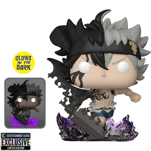 Black Clover Black Asta Glow-in-the-Dark Funko Pop Entertainment Earth Exclusive