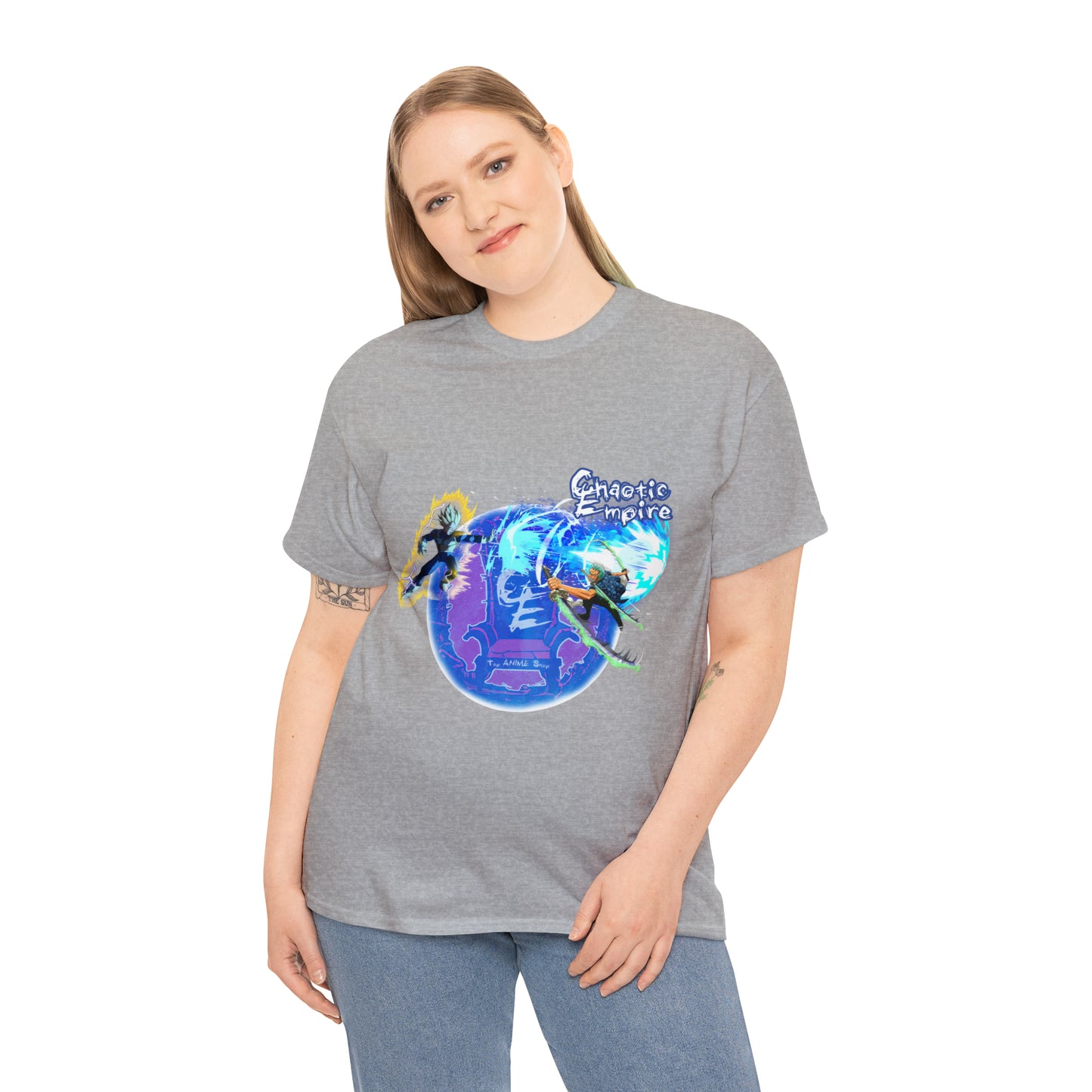 Vegeta vs Zoro Chaotic Empire Unisex Heavy Cotton Tee