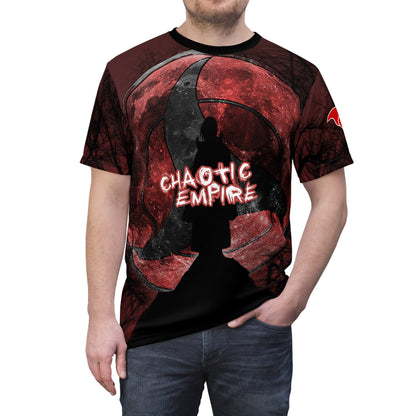 Naruto: Itachi Uchiha Chaotic Empire Unisex Cut & Sew Tee (AOP)