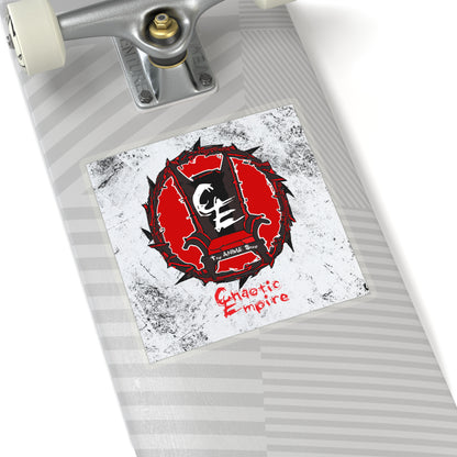 Chaotic Empire Sticker with Background