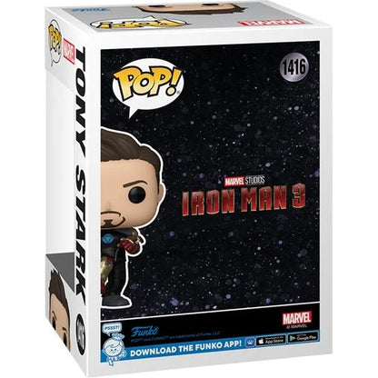 Iron Man 3 Tony Stark Suit-Up Glow-in-the-Dark Funko Pop! Vinyl Figure #1416 - Entertainment Earth Exclusive