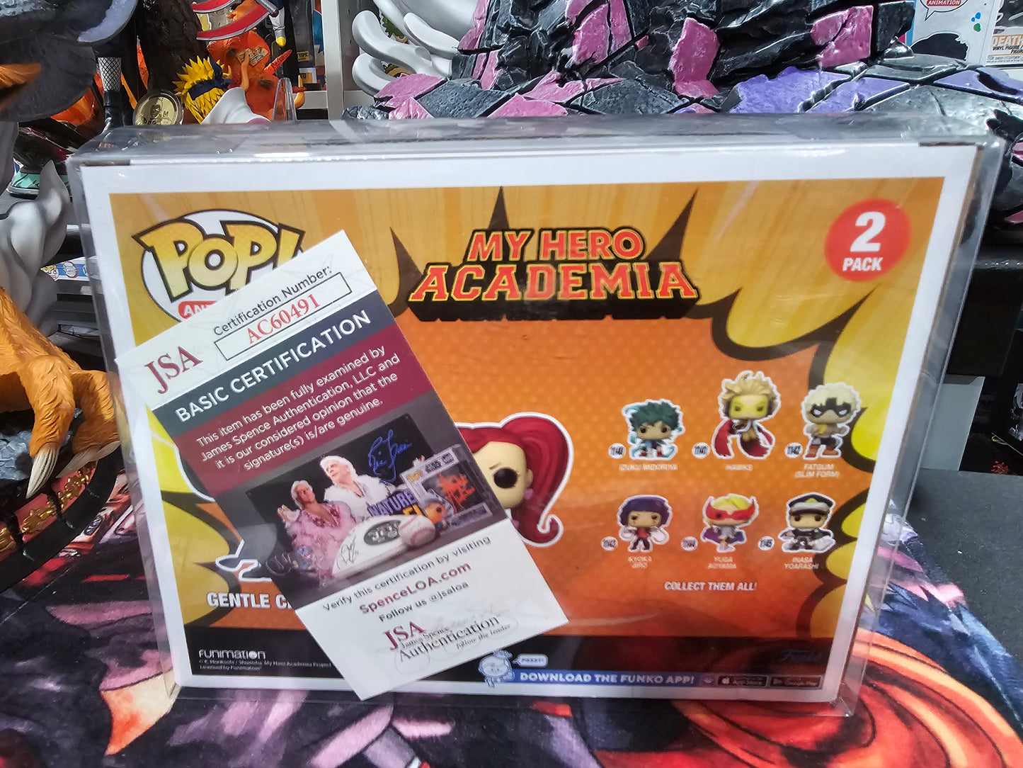 My Hero Academia 2 Pack Gentle Criminal and La Brava AX Exclusive Funko Pop Signed by Both Voice Actors - John Gremillion and Megan Shippman