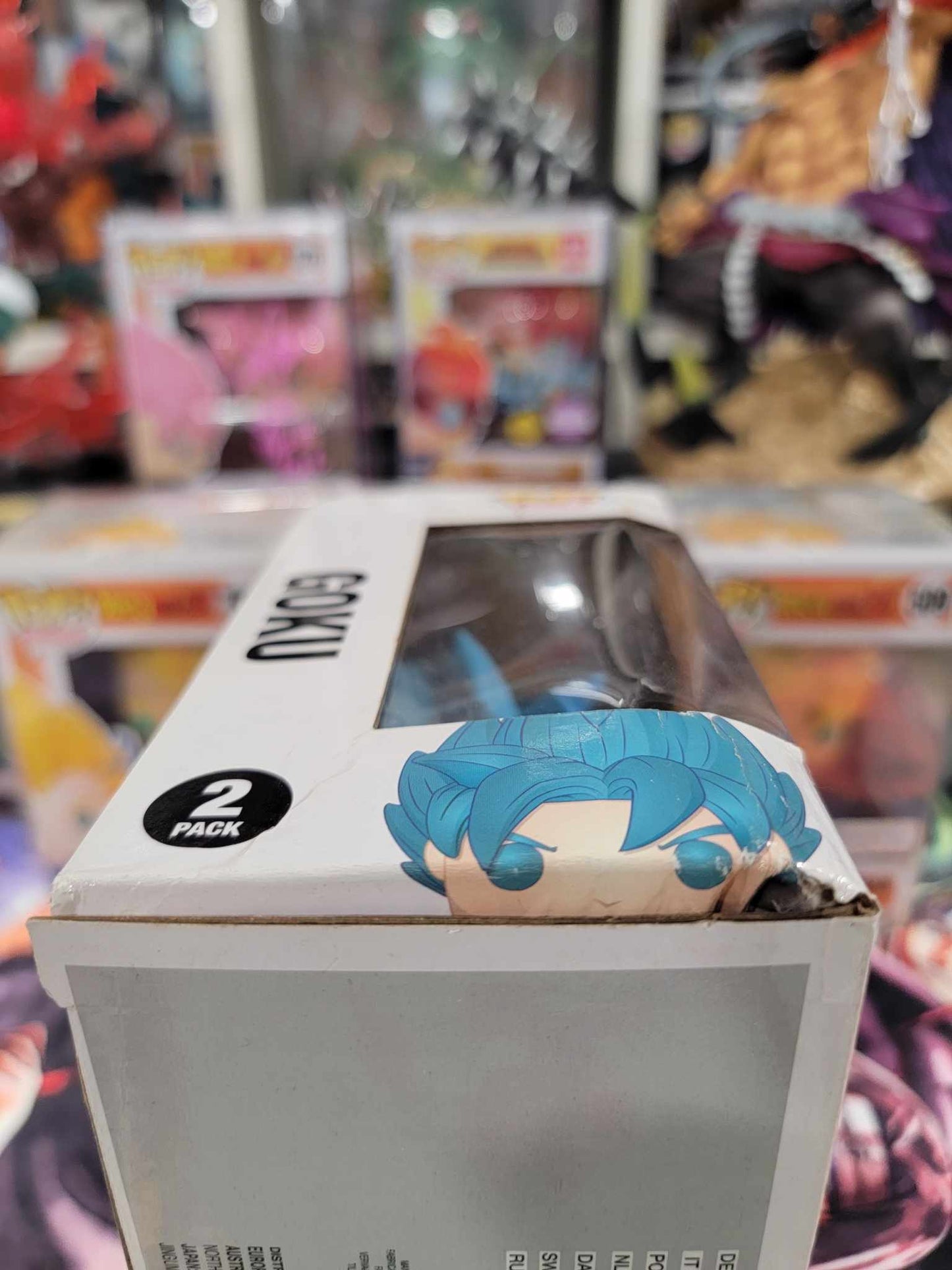 Goku and Vegeta Baseball 2 Pack Boxlunch Exclusive Damaged Funko Pop