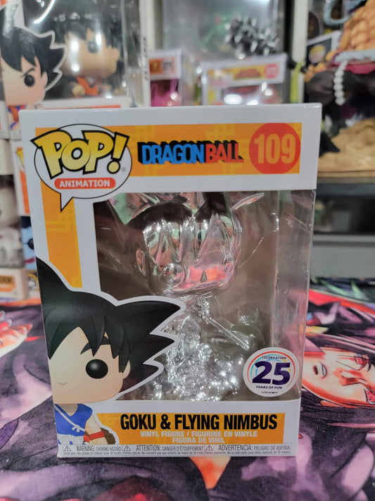 Goku and Flying Nimbus (Chrome) Funko Pop 109