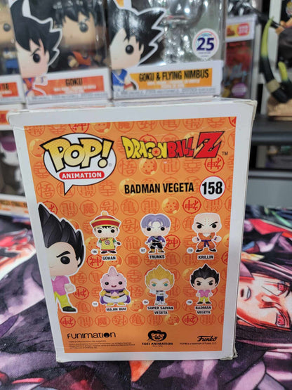 Badman Vegeta Hot Topic Exclusive Damaged Funko Pop 158