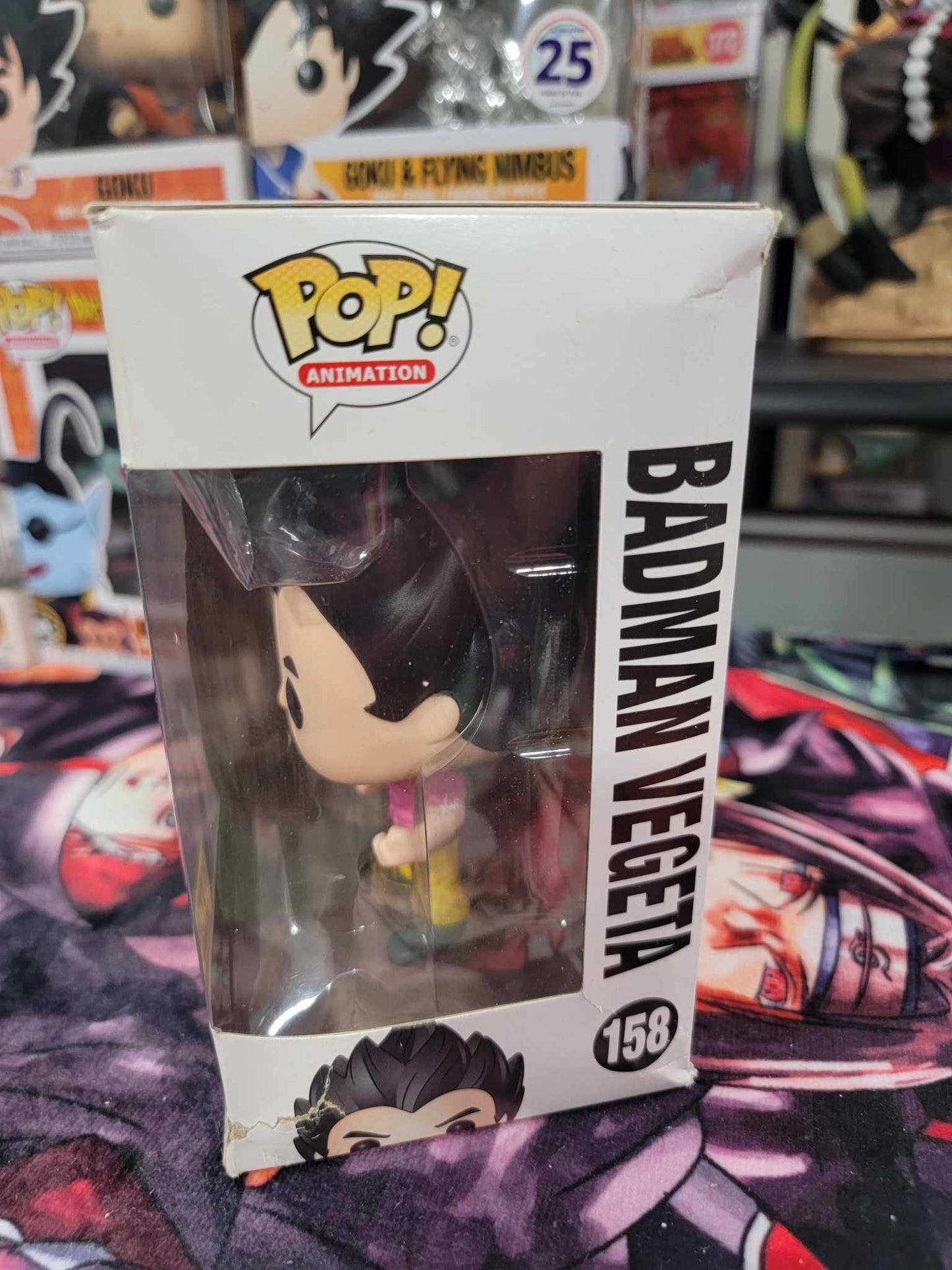 Badman Vegeta Hot Topic Exclusive Damaged Funko Pop 158