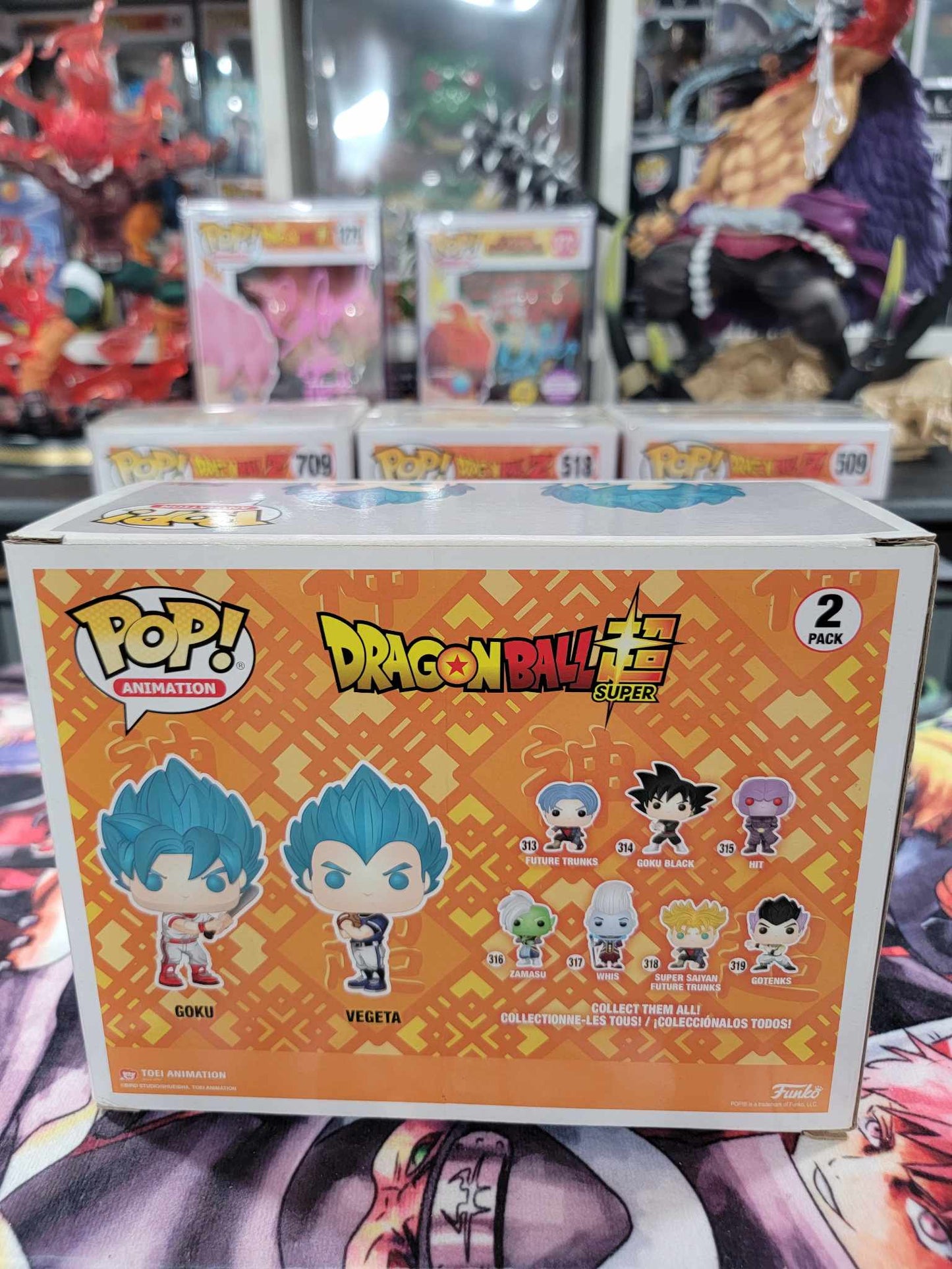 Goku and Vegeta Baseball 2 Pack Boxlunch Exclusive Damaged Funko Pop