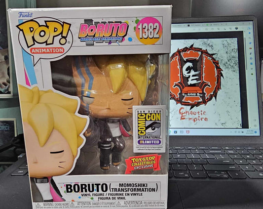 Boruto Momoshiki Transformation San Diego Comic Con and Toy Stop Exclusive Funko Pop