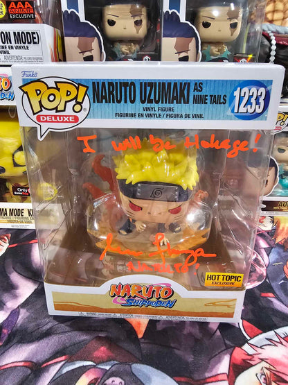 Naruto Uzumaki as Nine Tails Funko Pop Signed by Maile Flanagan with JSA Cert