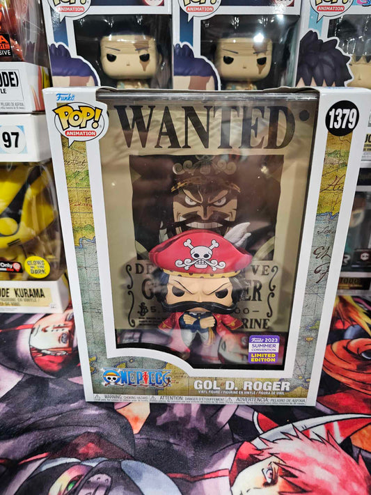 Gol D. Roger Wanted Poster SDCC Shared Sticker Damaged