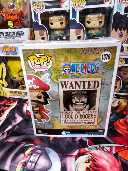 Gol D. Roger Wanted Poster SDCC Shared Sticker Damaged