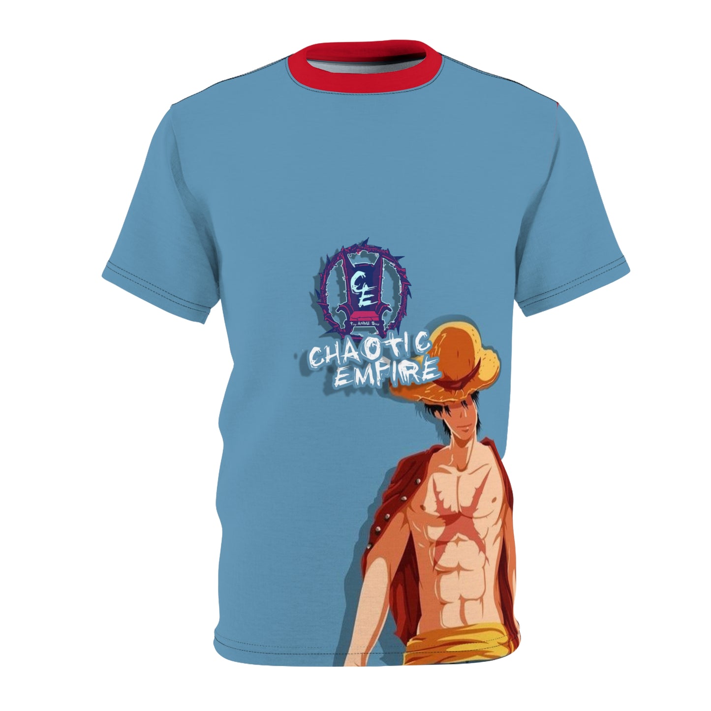 Chaotic Empire: One Piece: King of the Pirates Luffy Unisex Cut & Sew Tee (AOP)