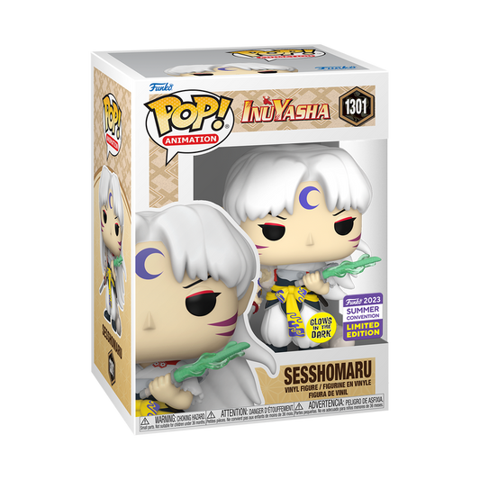 Sesshomaru Glows in the Dark 2023 Summer Convention Funko Pop