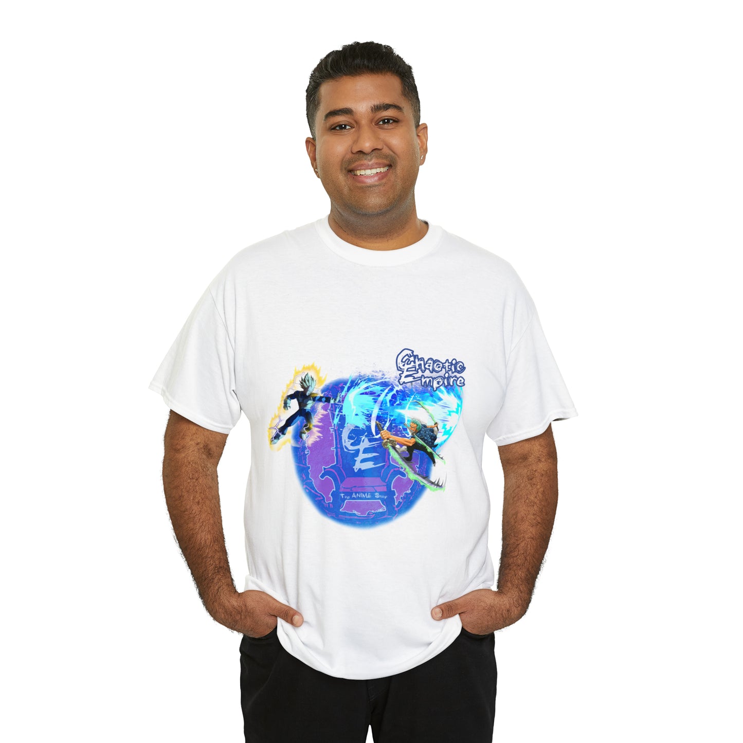 Vegeta vs Zoro Chaotic Empire Unisex Heavy Cotton Tee