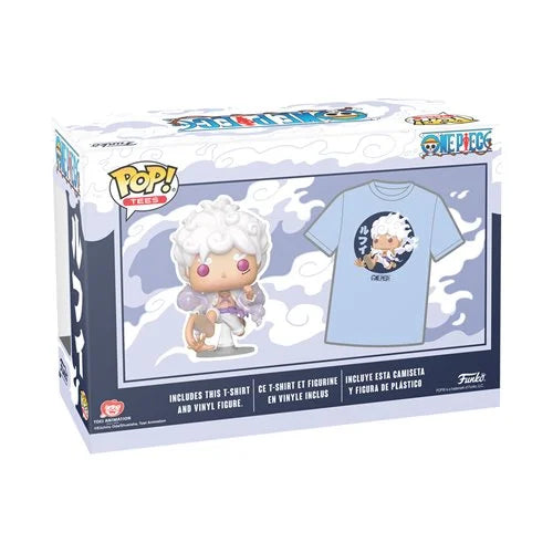 Preorder One Piece Luffy Fifth Gear Funko Pop! Vinyl Figure and Adult Pop! T-Shirt 2-Pack