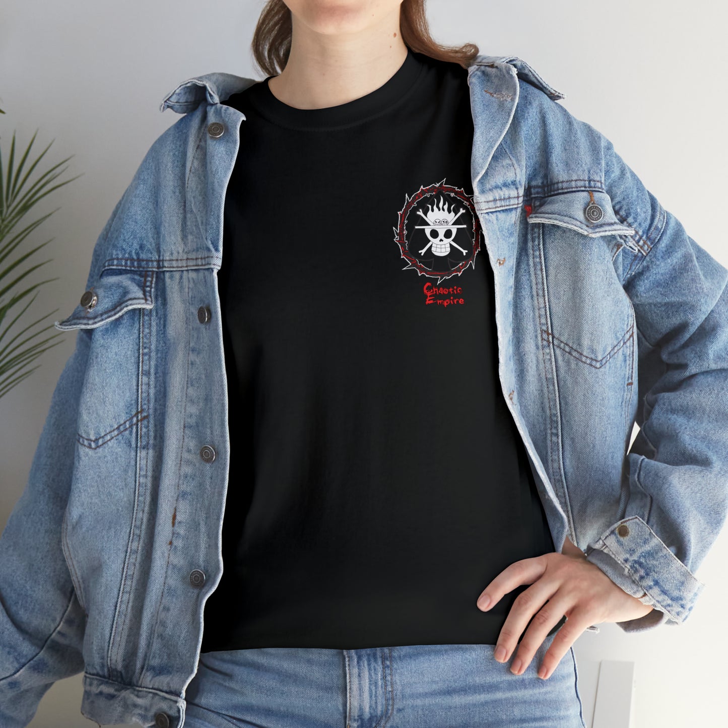 One Piece: Spade Pirates Jolly Roger Unisex Heavy Cotton Tee