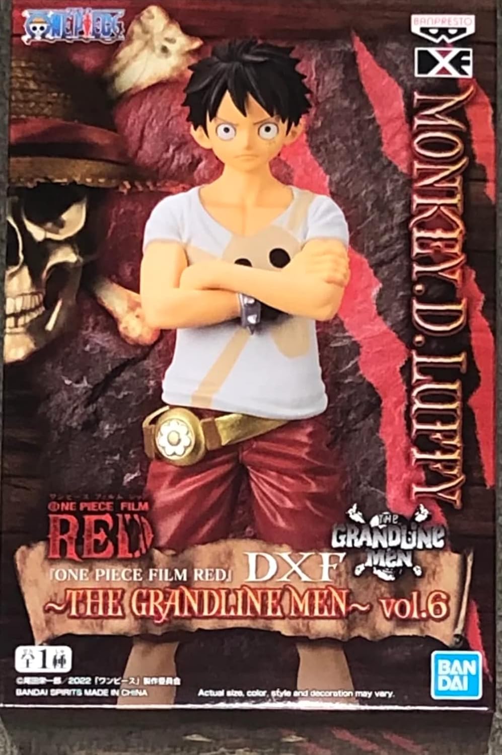 One Piece Film Red Monkey D. Luffy DXF The Grandline men Vol. 6 Figure