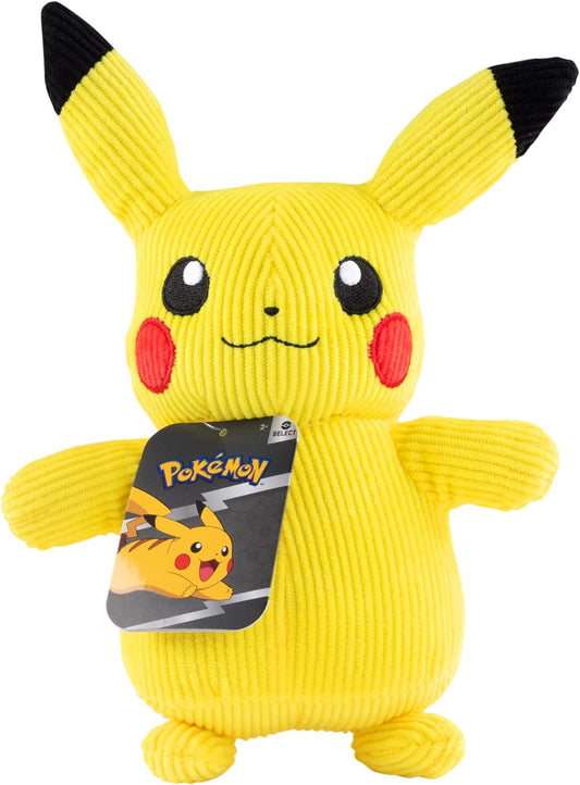 Pokémon 8" Pikachu Corduroy Plush - Officially Licensed - Quality & Soft Stuffed Animal Toy - Limited Edition