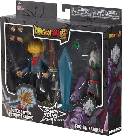 Dragon Stars Series: Dragon Ball Super, Super Saiyan Future Trunks vs Fusion Zamasu Two Pack Action Figure