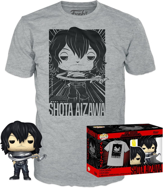 Shota Aizawa T Shirt Large Bundle Funko Pop My Hero Academia