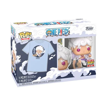 Preorder One Piece Luffy Fifth Gear Funko Pop! Vinyl Figure and Adult Pop! T-Shirt 2-Pack