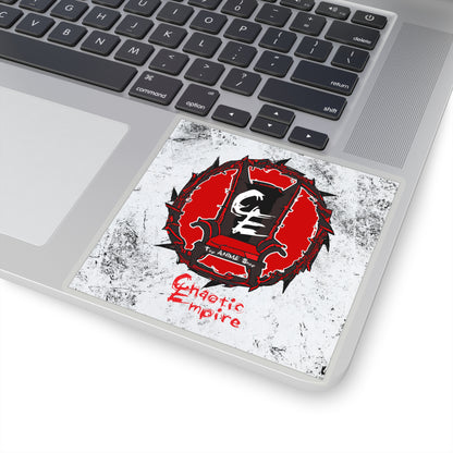 Chaotic Empire Sticker with Background