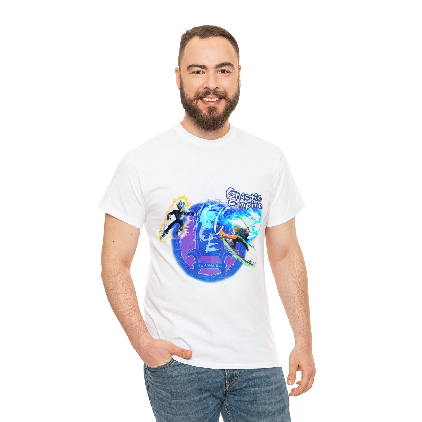 Vegeta vs Zoro Chaotic Empire Unisex Heavy Cotton Tee