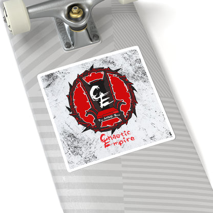 Chaotic Empire Sticker with Background