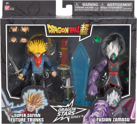 Dragon Stars Series: Dragon Ball Super, Super Saiyan Future Trunks vs Fusion Zamasu Two Pack Action Figure