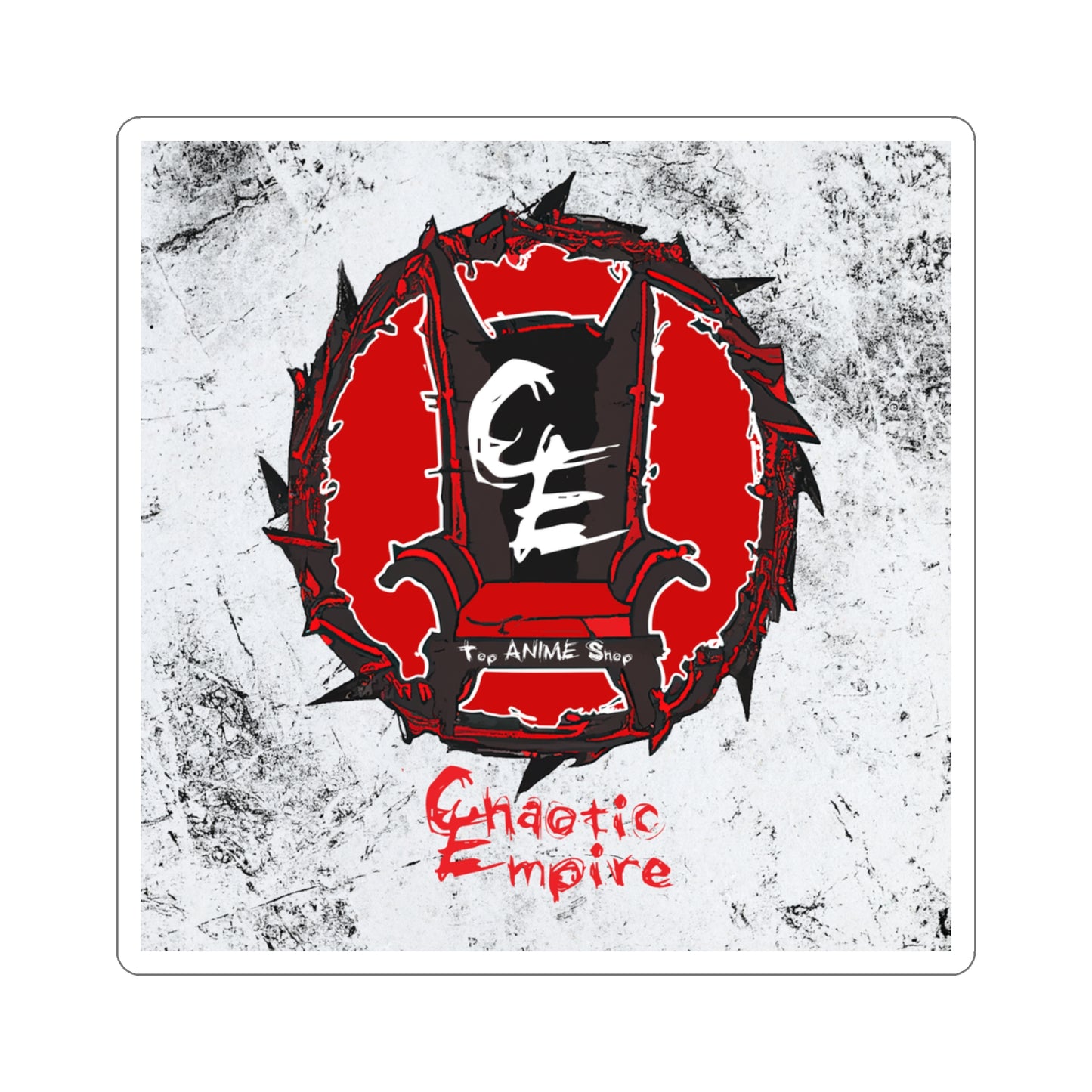 Chaotic Empire Sticker with Background