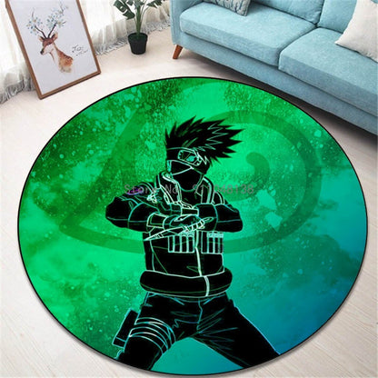 Round Naruto Floor Mats Non-slip Rug