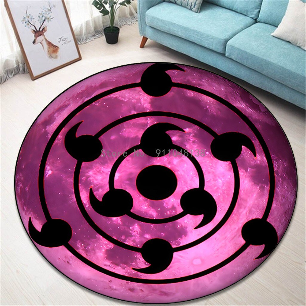 Round Naruto Floor Mats Non-slip Rug