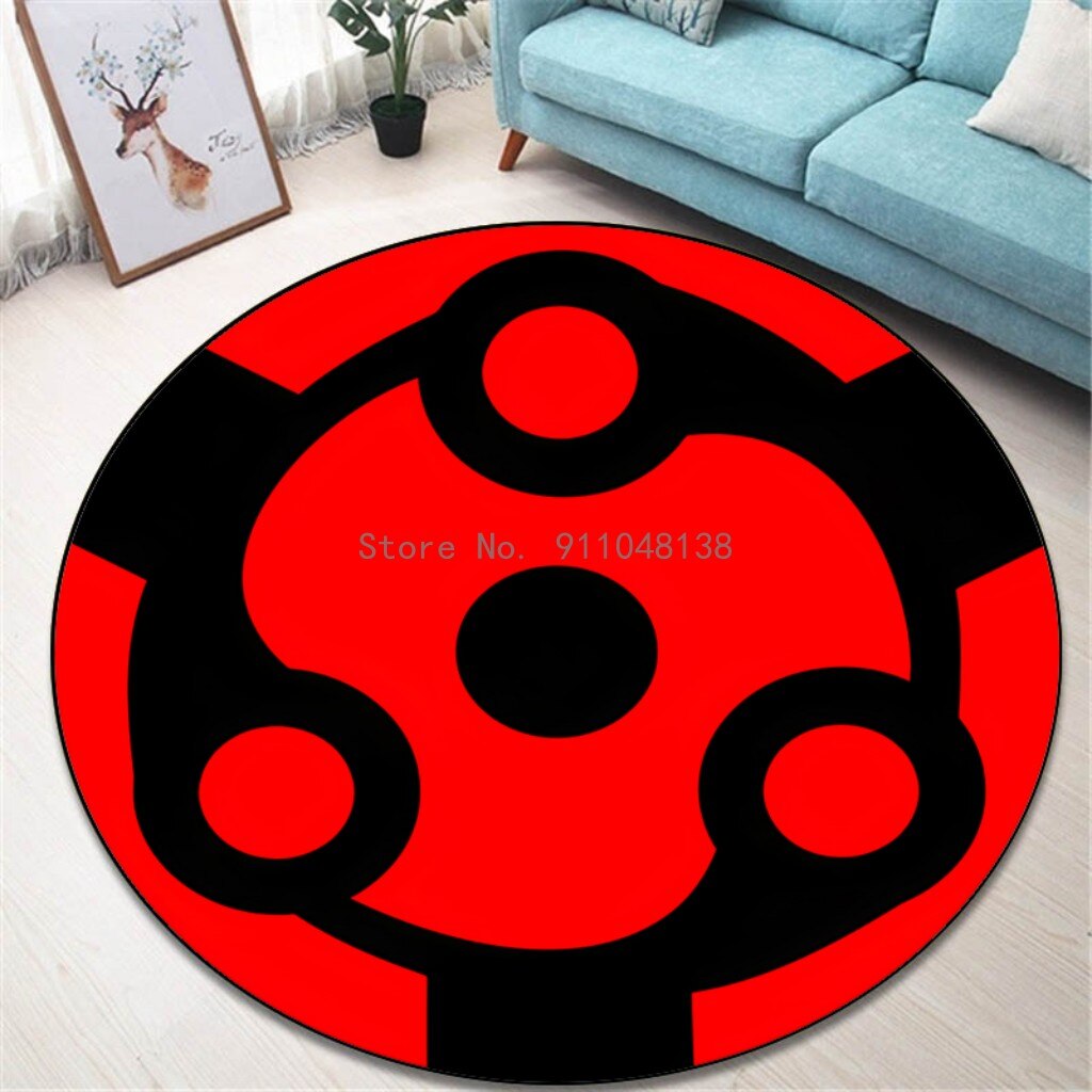 Round Naruto Floor Mats Non-slip Rug