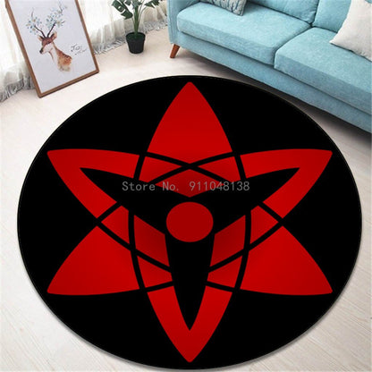 Round Naruto Floor Mats Non-slip Rug