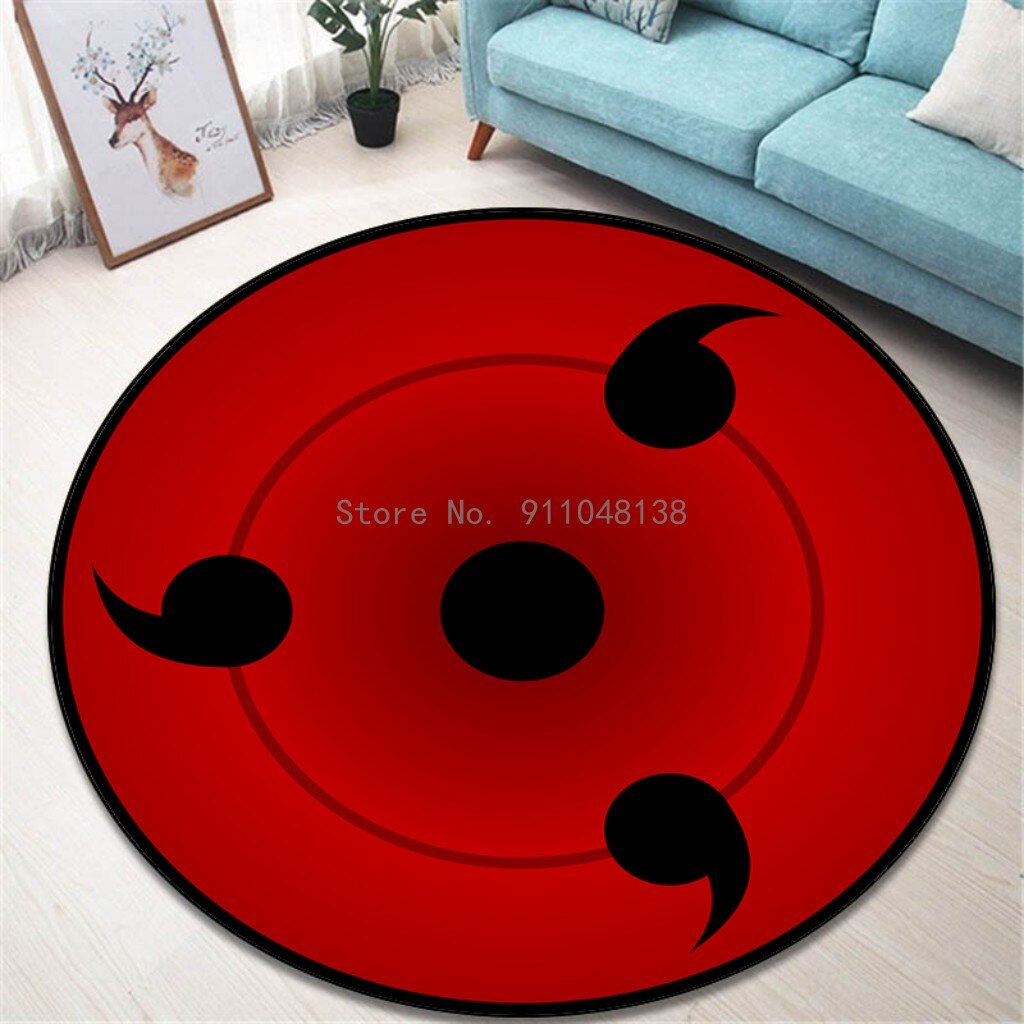 Round Naruto Floor Mats Non-slip Rug