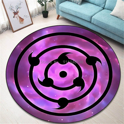 Round Naruto Floor Mats Non-slip Rug