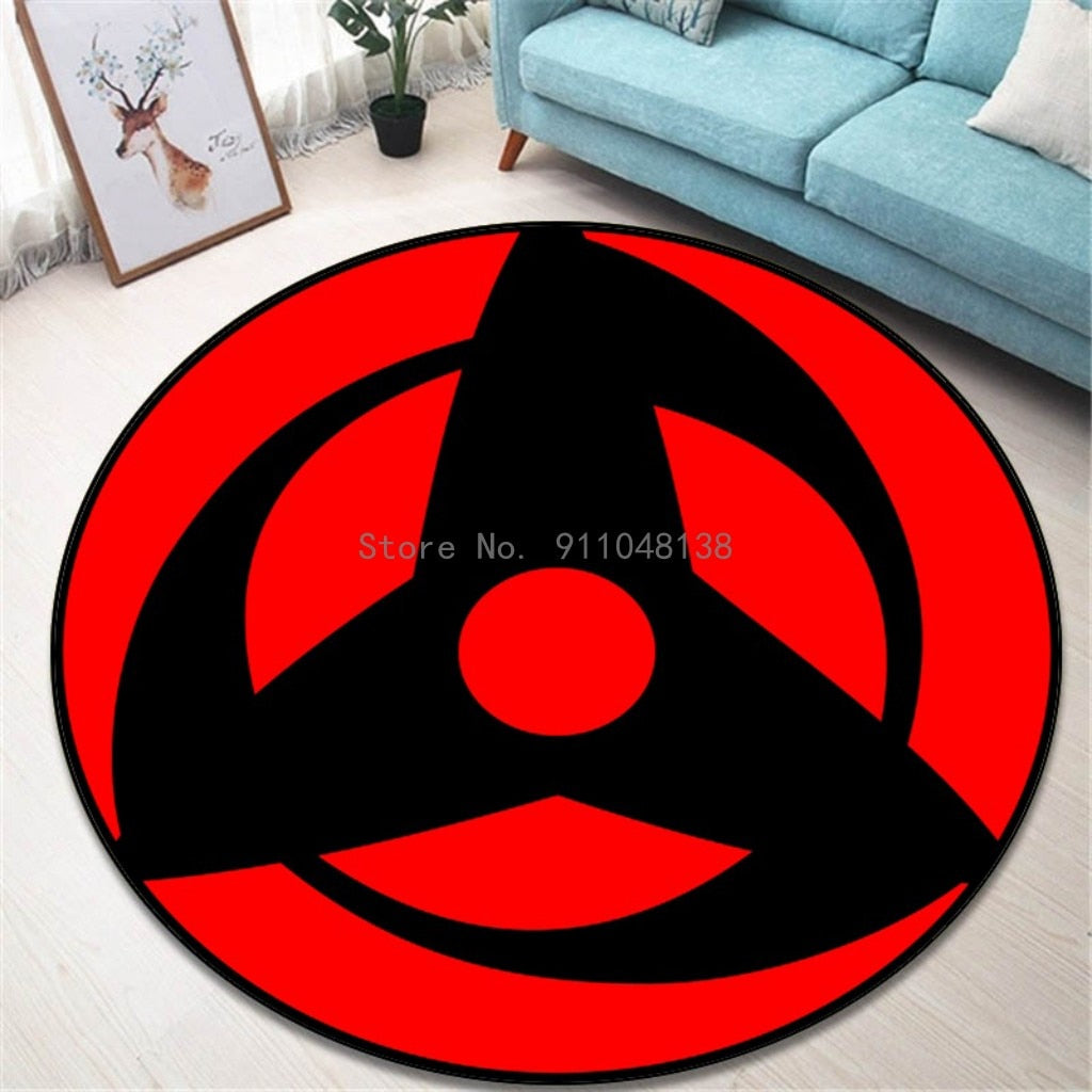 Round Naruto Floor Mats Non-slip Rug