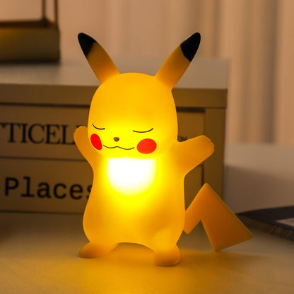 Pokemon Led Night Light Lamp Pikachu Cute Anime Soft Light Kids Bedroom Bedside