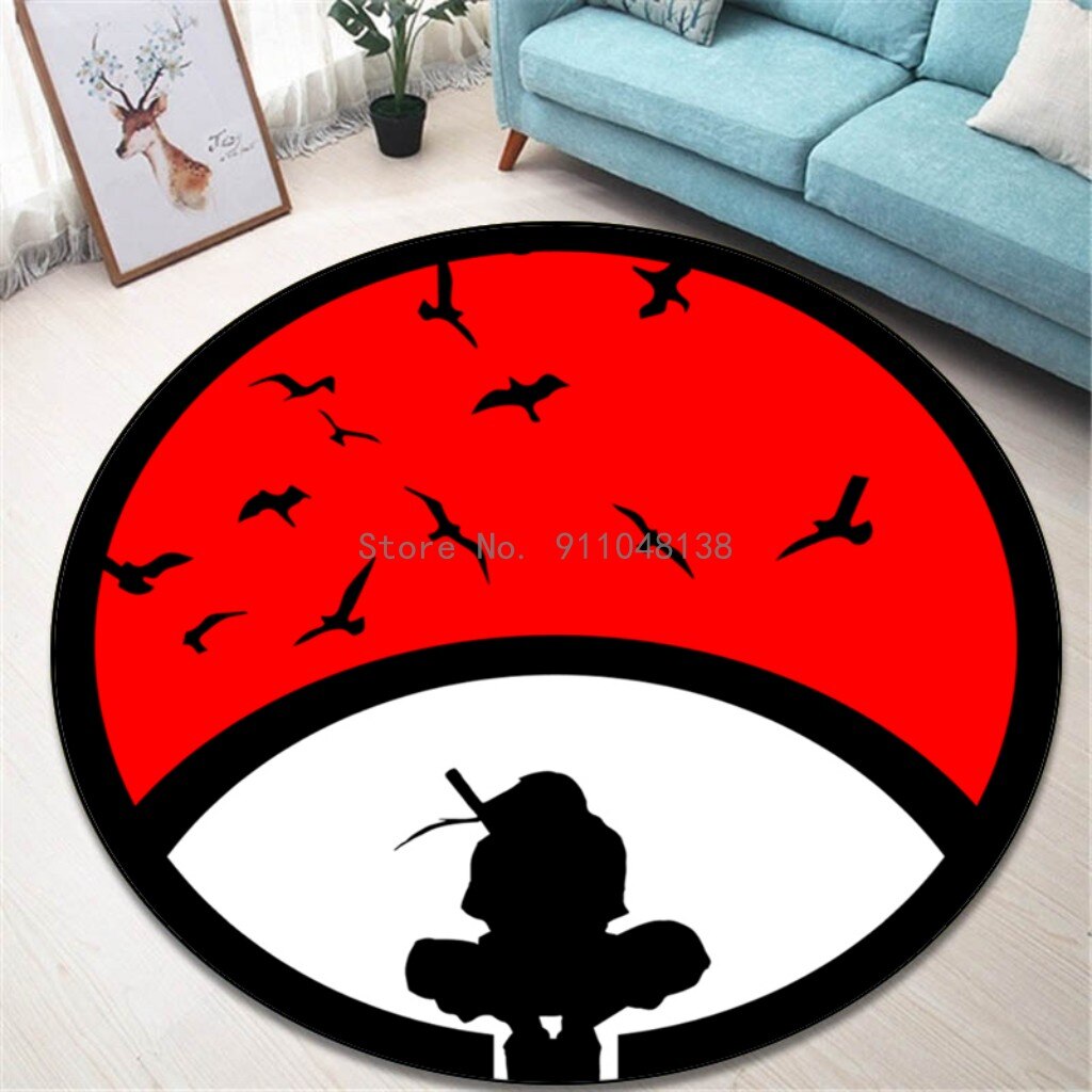 Round Naruto Floor Mats Non-slip Rug