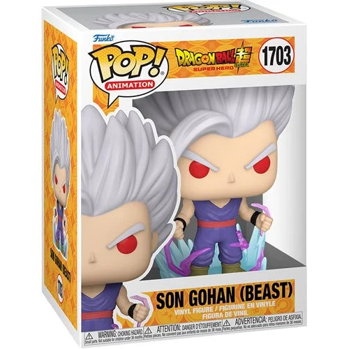 Pre Order Dragon Ball Super: Super Hero Son Gohan (Beast) Chase Bundle Funko Pop! Vinyl Figure #1703