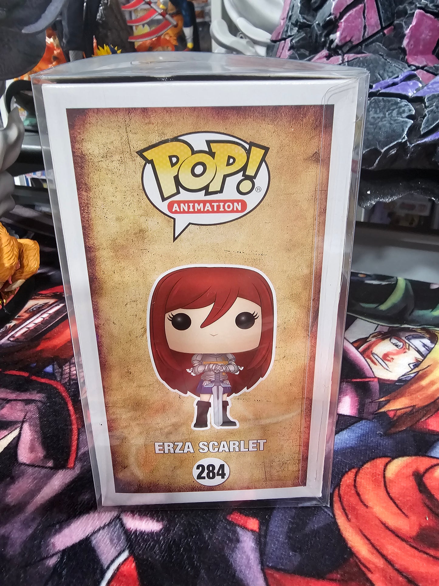 Fairy Tail Erza Scarlet Funko Pop Signed by JVA Sayaka Ohara