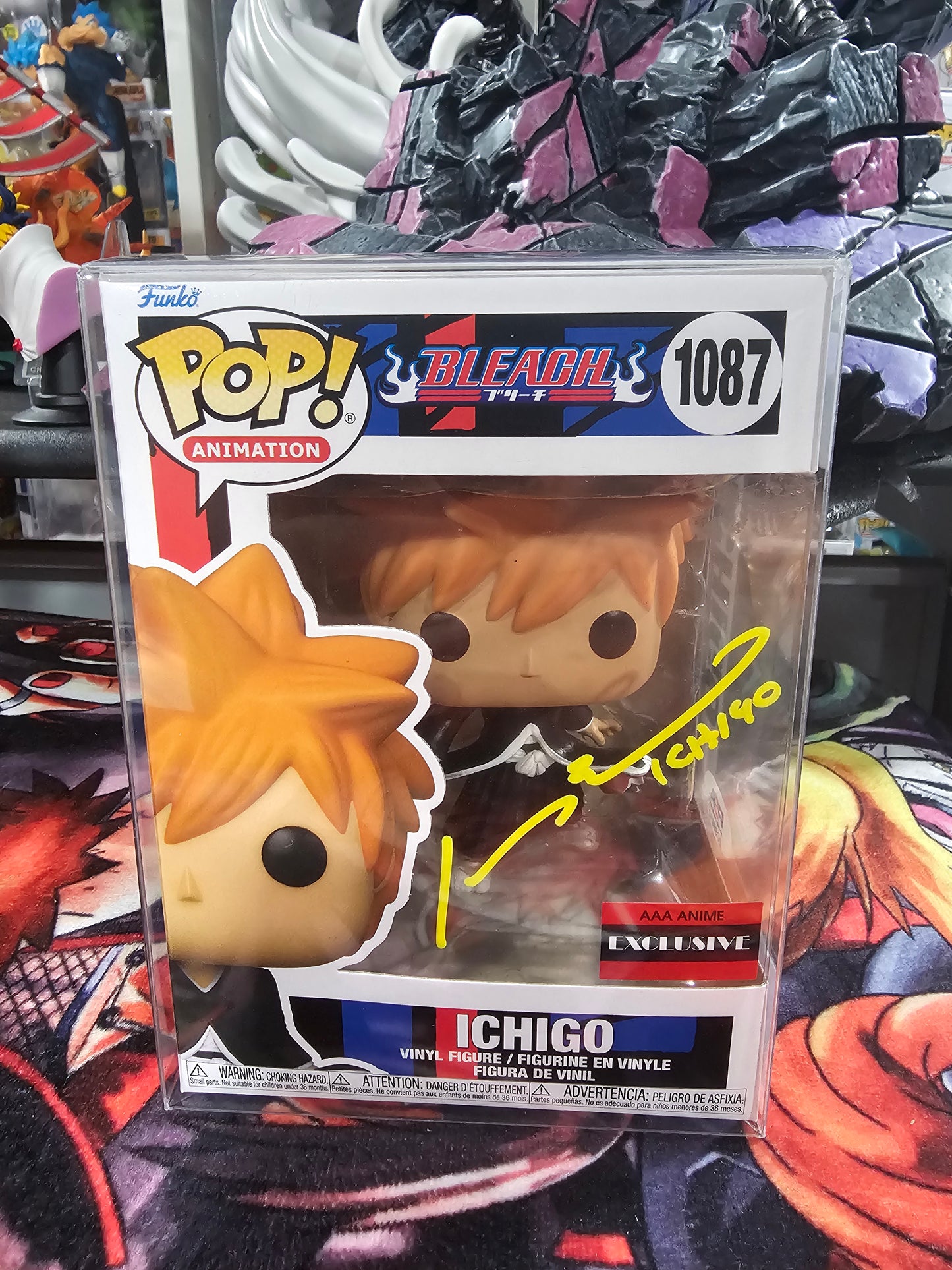 Bleach Ichigo Funko Pop Signed by Johnny Bosch