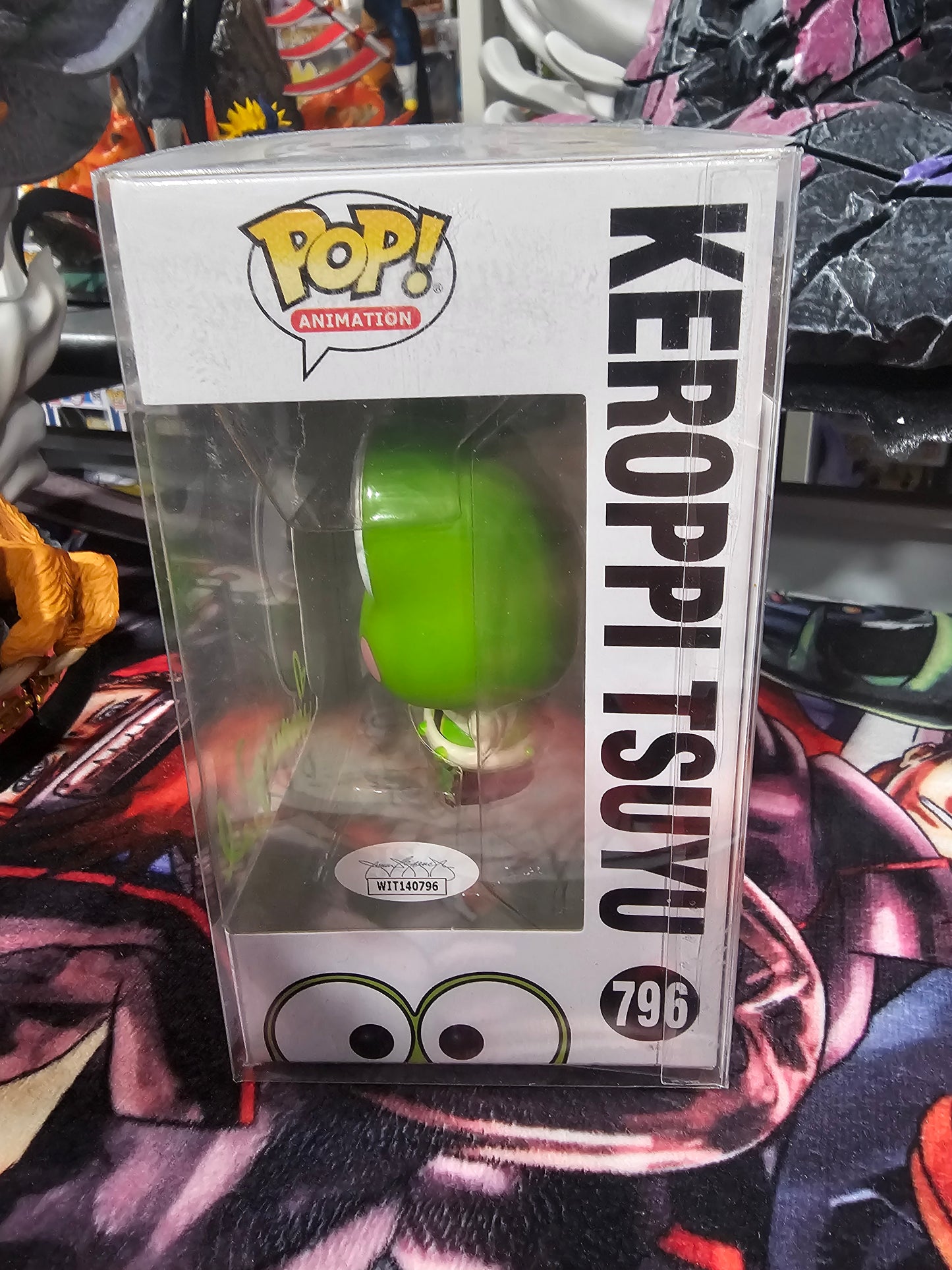 My Hero Academia x Hello Kitty and Friends Keroppi Tsuyu Funko Pop Signed by Monica Rial