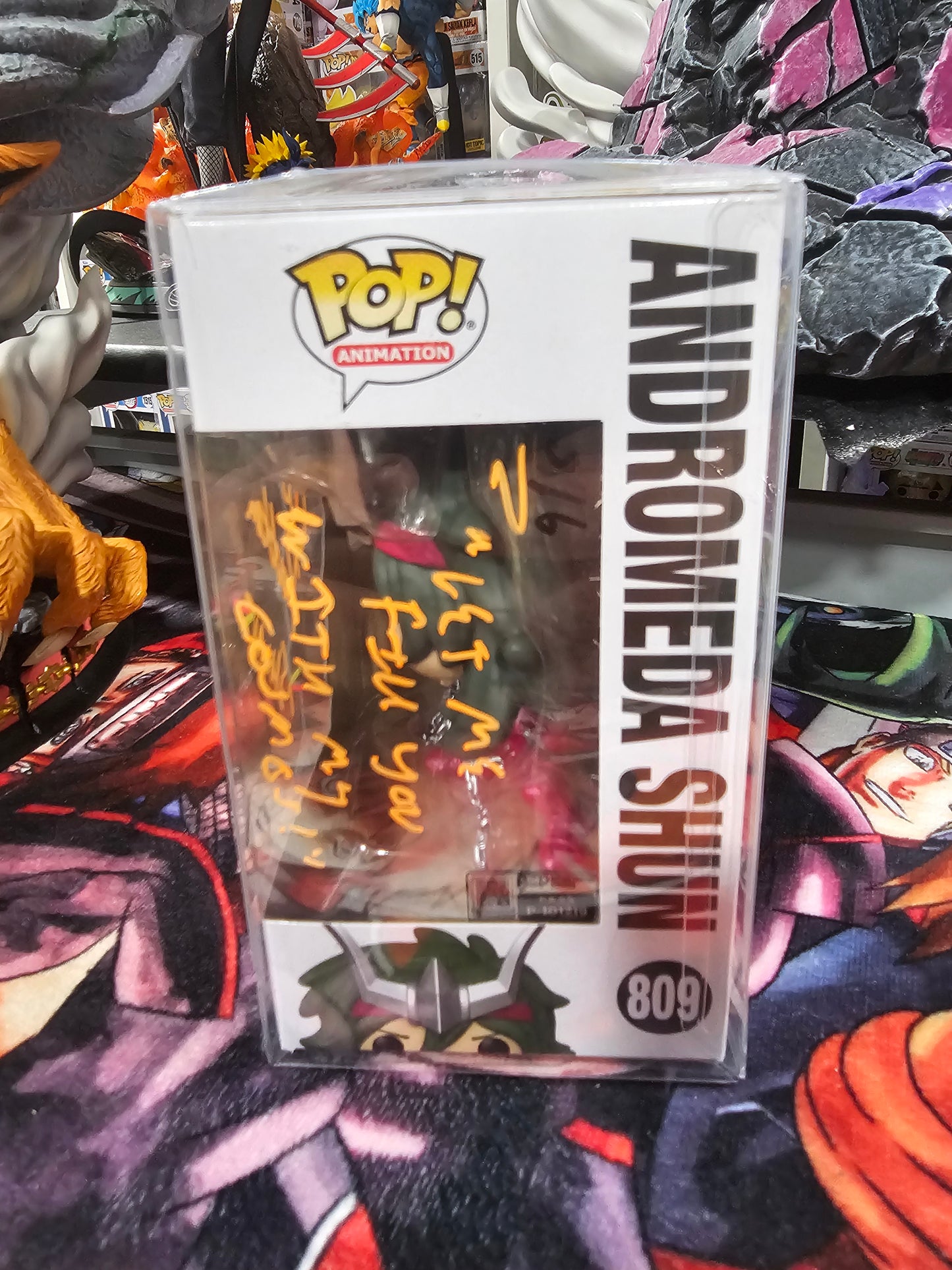 Saint Seiya	Andromeda Shun Funko Pop Signed by Chris Patton