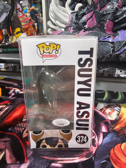 My Hero Academia Tsuyu Asui NYCC Shared Funko Pop Signed by Monica Rial